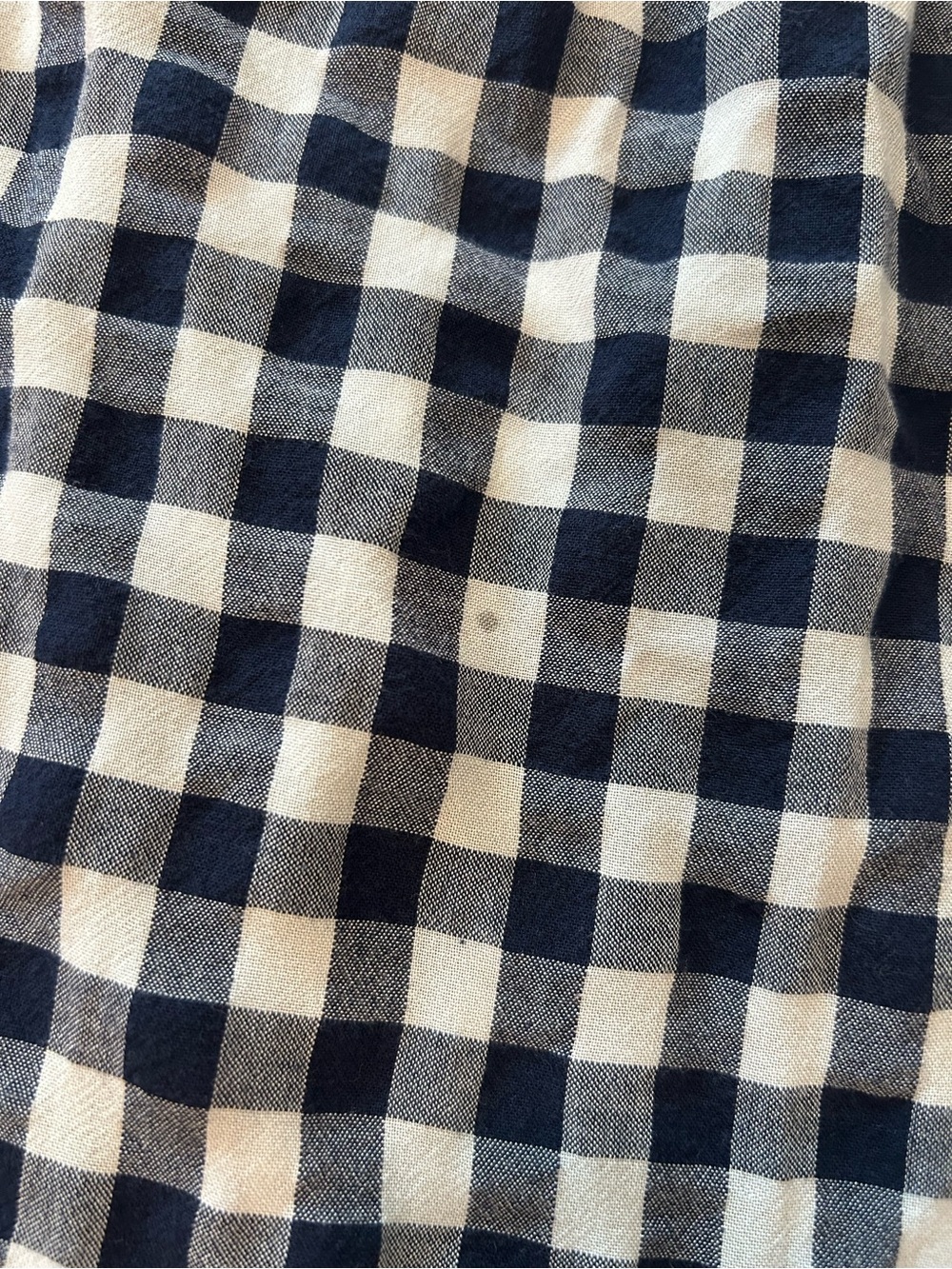 Lane Bryant Navy Blue + White Gingham Midi Dress with Ruffle Hem. Size: L/XL - Picture 11 of 11